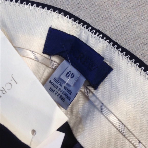 J CREW 100% Worsted Wool 4 Season Suit Pant 6P - Picture 4 of 6